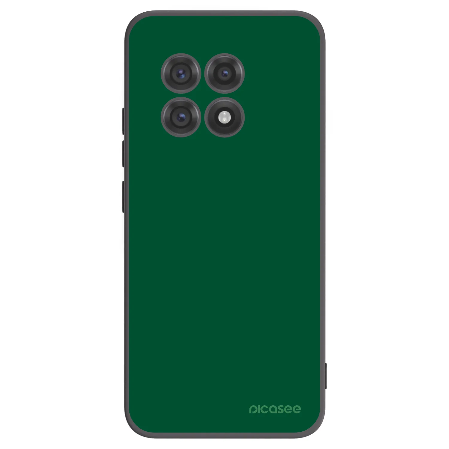 Picasee OnePlus 13R 5G Hülle - Schwarzes Silikon - Green Gleam