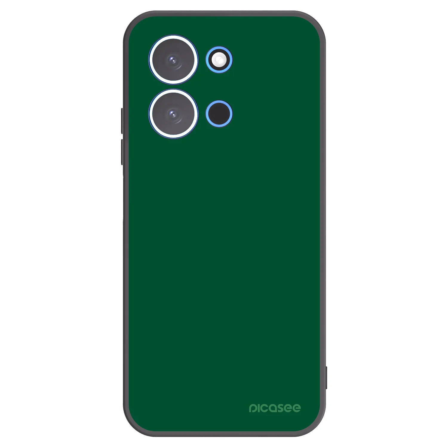 Picasee Xiaomi Redmi 15C 4G Hülle - Schwarzes Silikon - Green Gleam