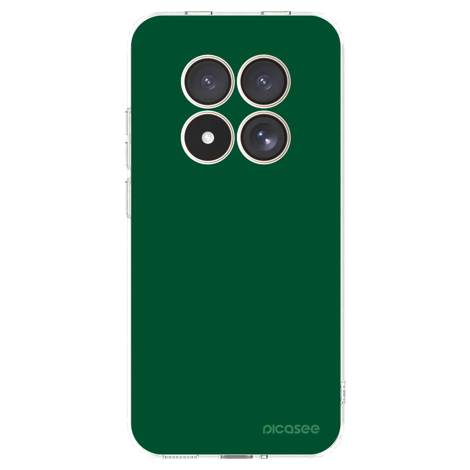 Picasee Xiaomi Redmi Note 15 Pro 4G Hülle - Transparentes Silikon - Green Gleam