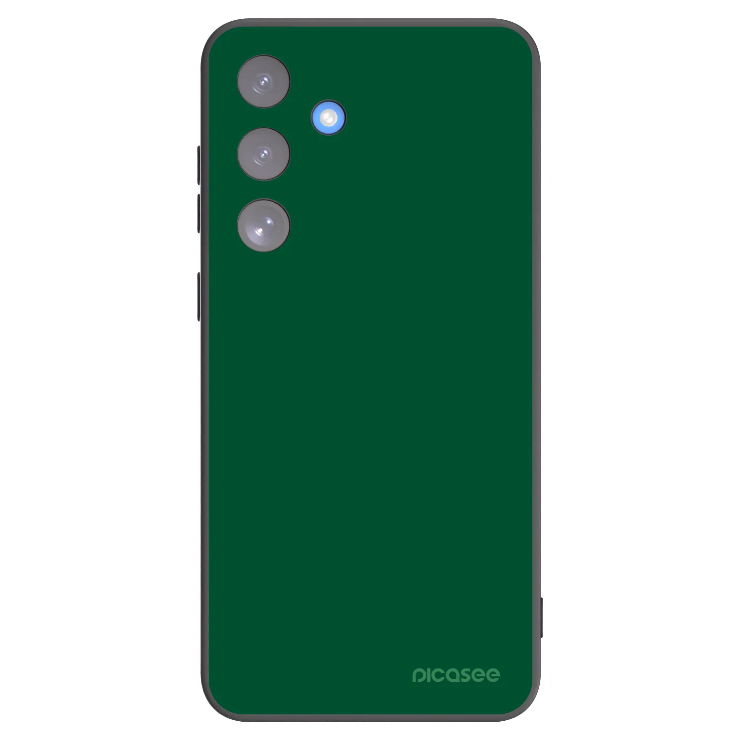 Picasee Samsung Galaxy S25 FE 5G Hülle - Schwarzes Silikon - Green Gleam