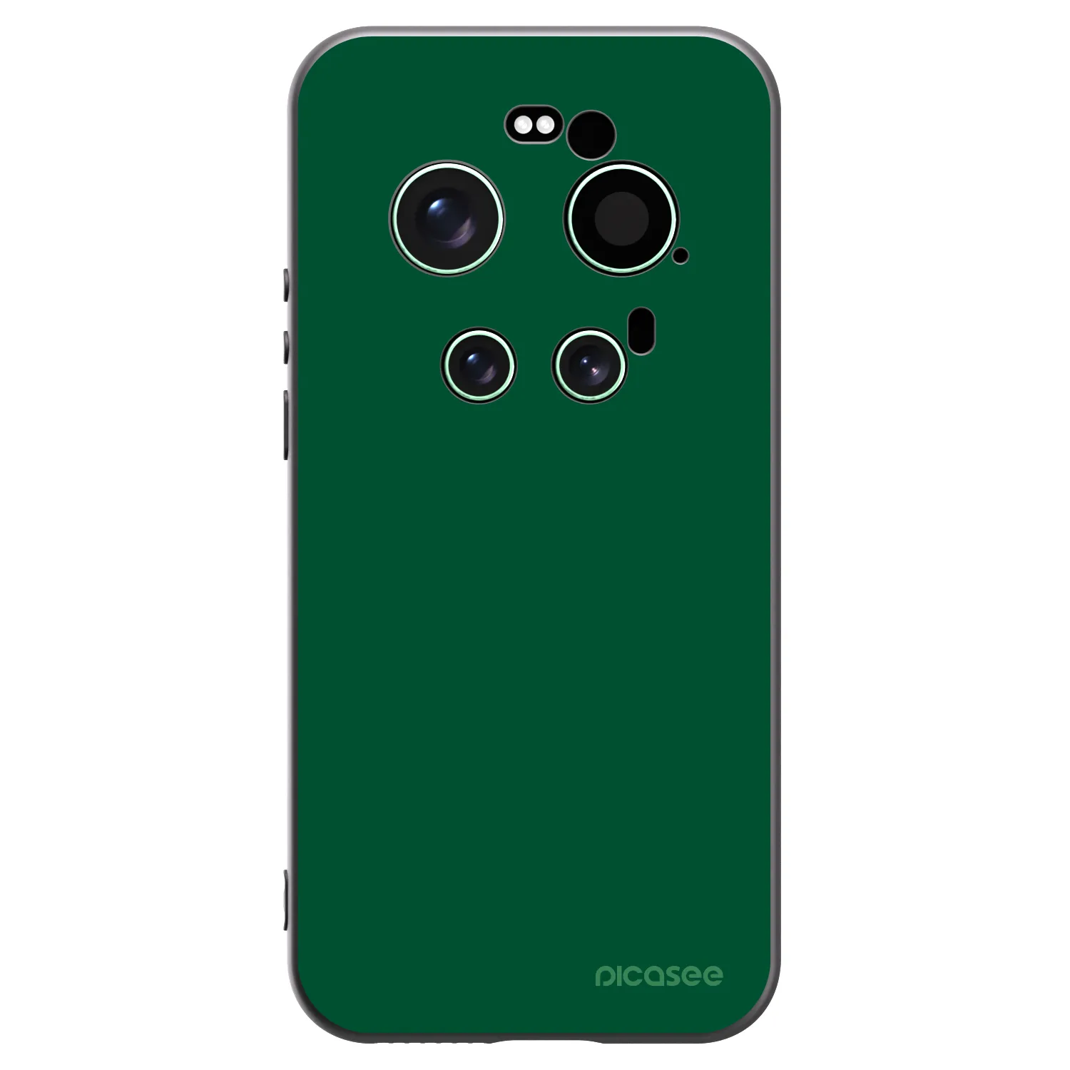 Picasee Xiaomi 17 Ultra Hülle - Schwarzes Silikon - Green Gleam