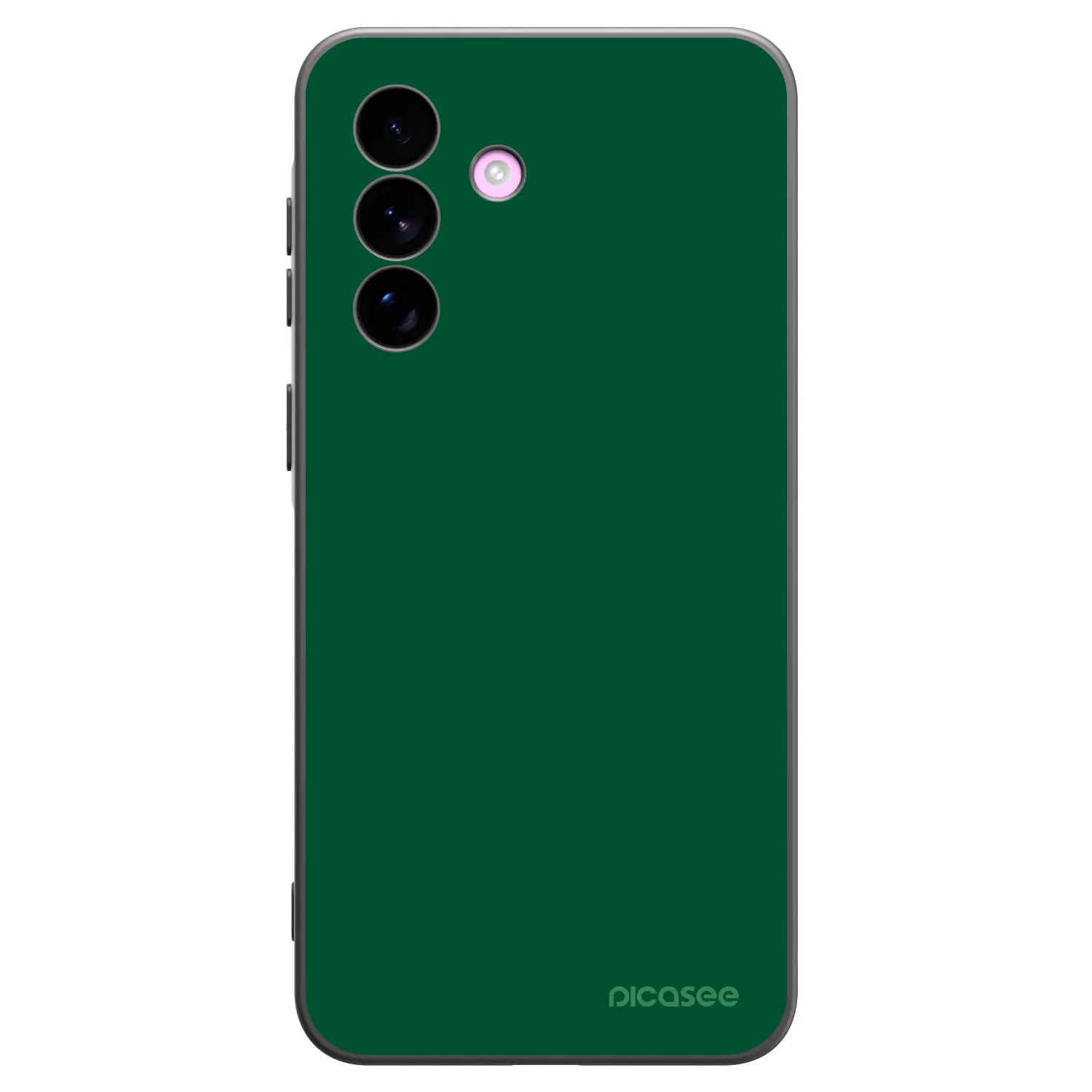 Picasee Samsung Galaxy A57 5G Hülle - Schwarzes Silikon - Green Gleam