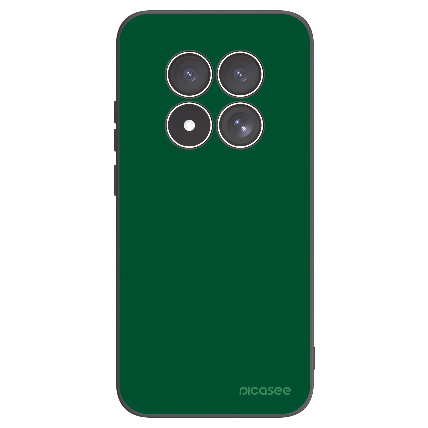 Picasee Xiaomi Redmi Note 15 Pro 5G Hülle - Schwarzes Silikon - Green Gleam