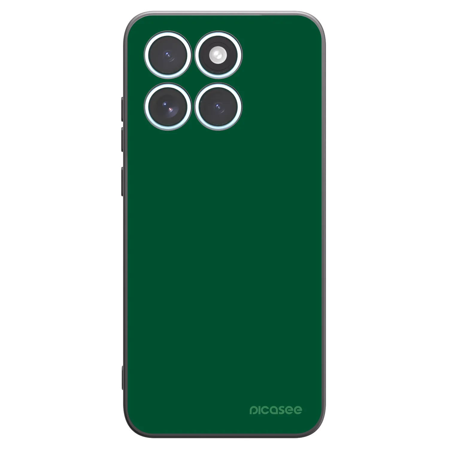 Picasee Motorola Edge 70 Fusion Hülle - Schwarzes Silikon - Green Gleam