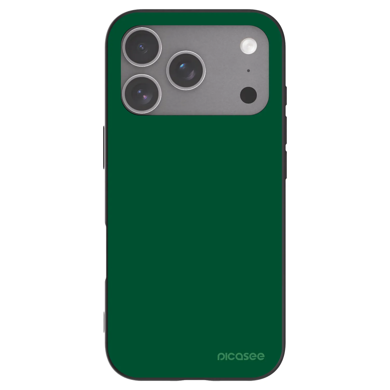 Picasee Apple iPhone 18 Pro Hülle - Schwarzes Silikon - Green Gleam