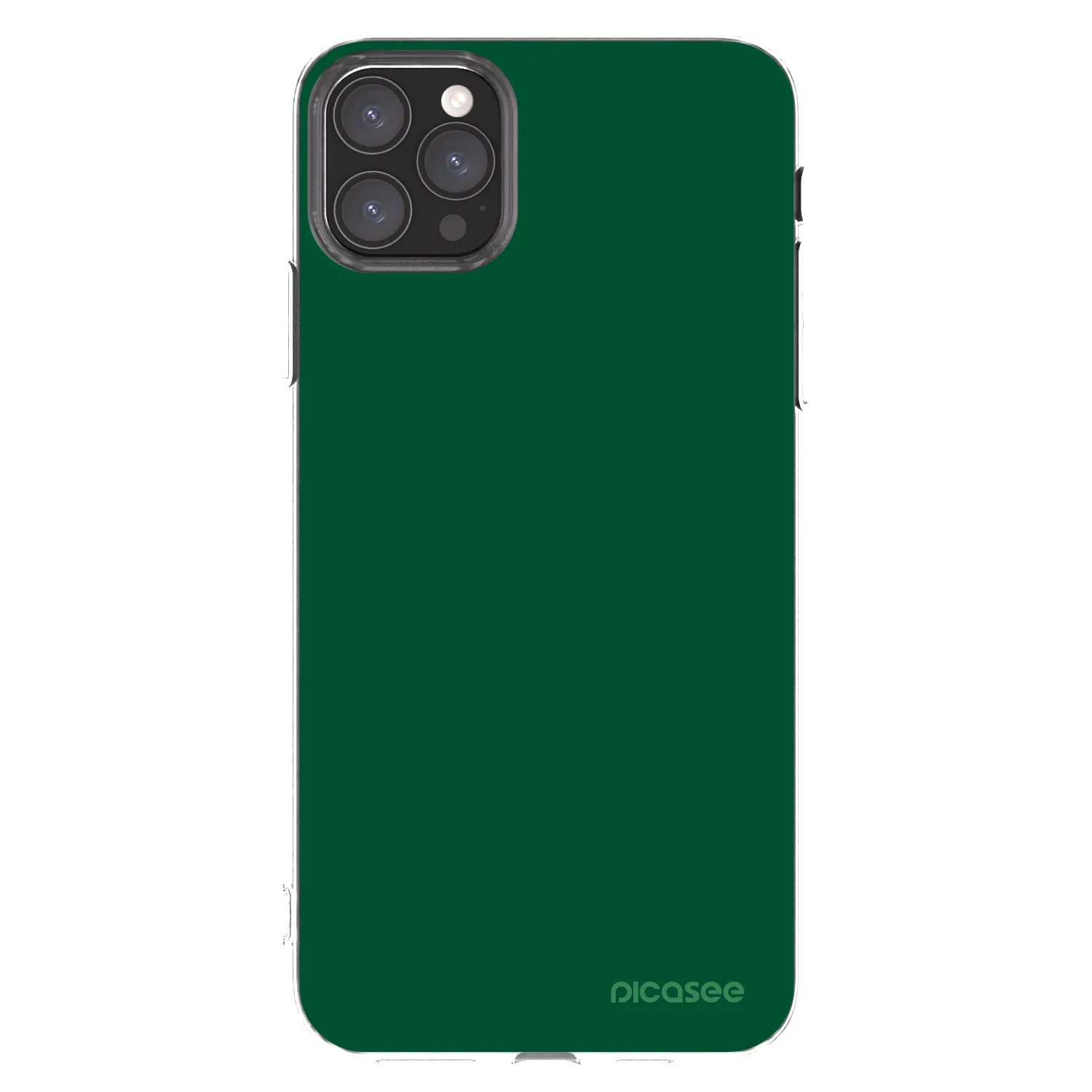 Picasee Apple iPhone 11 Pro Max Hülle - Transparentes Silikon - Green Gleam