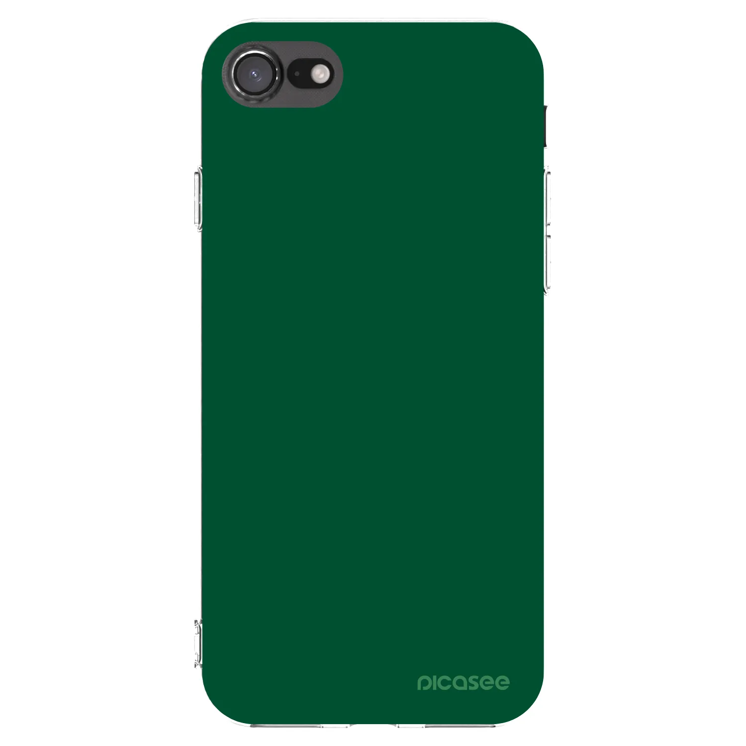 Picasee Apple iPhone 8 Hülle - Transparentes Silikon - Green Gleam