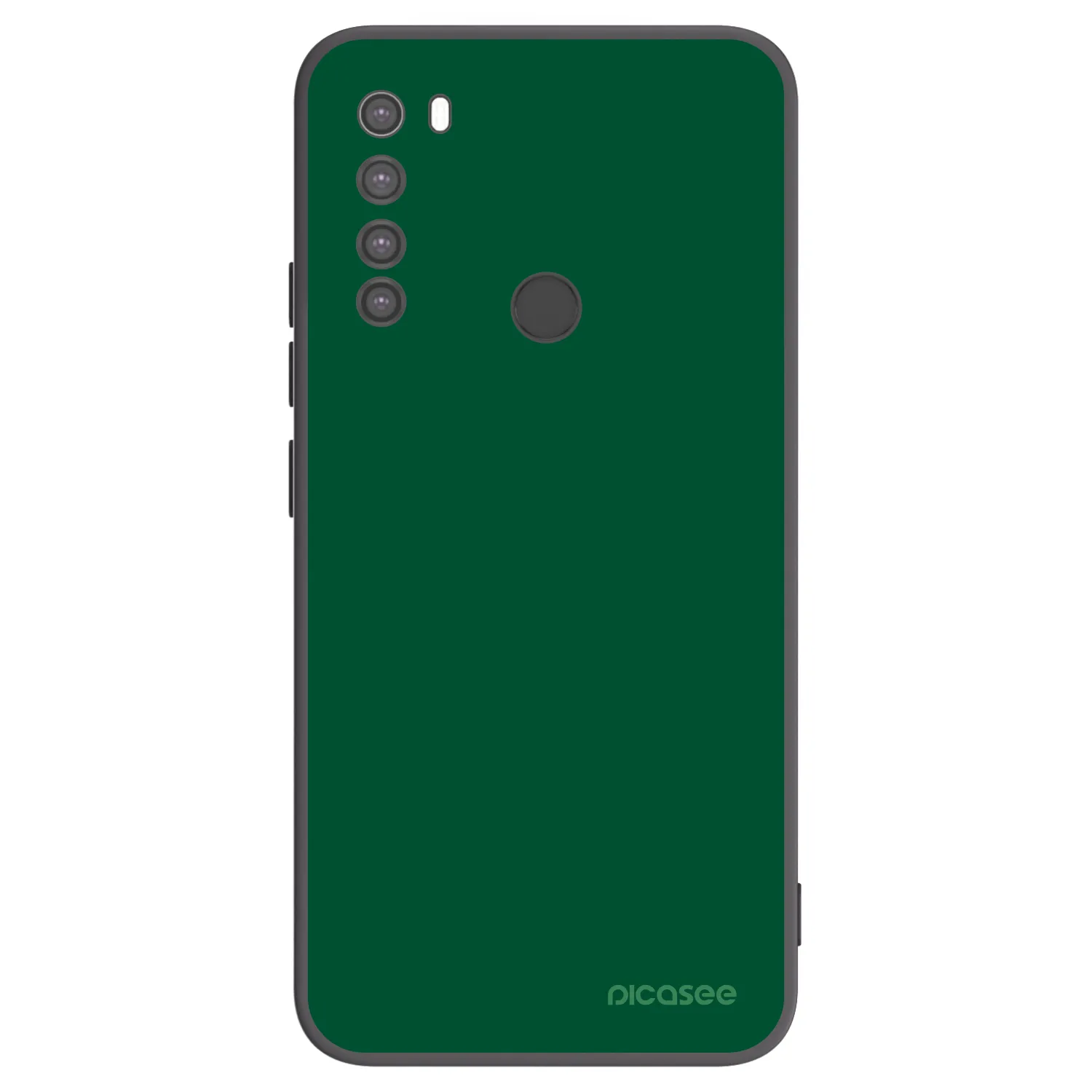 Picasee Xiaomi Redmi Note 8 Hülle - Schwarzes Silikon - Green Gleam