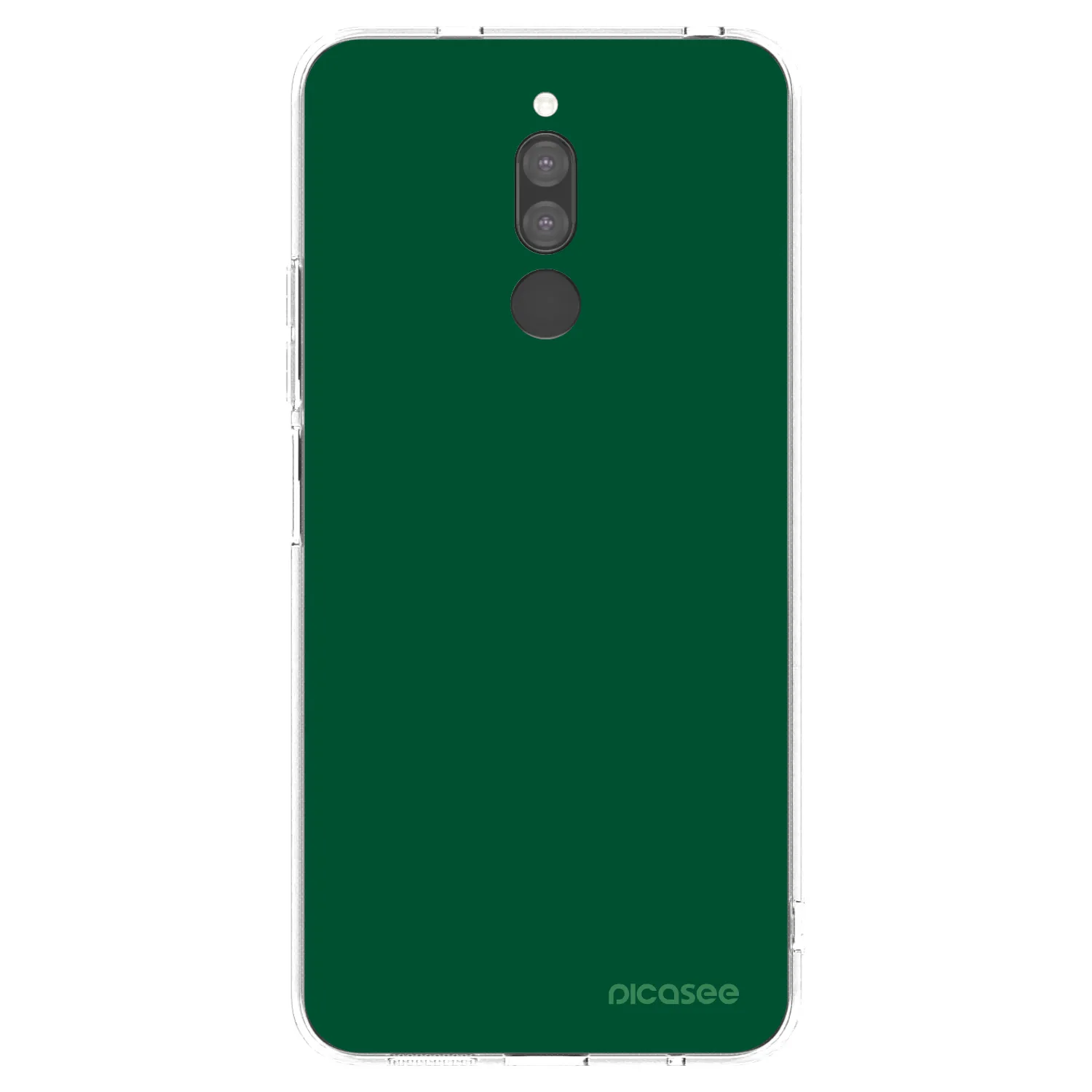 Picasee Xiaomi Redmi 8 Hülle - Transparentes Silikon - Green Gleam