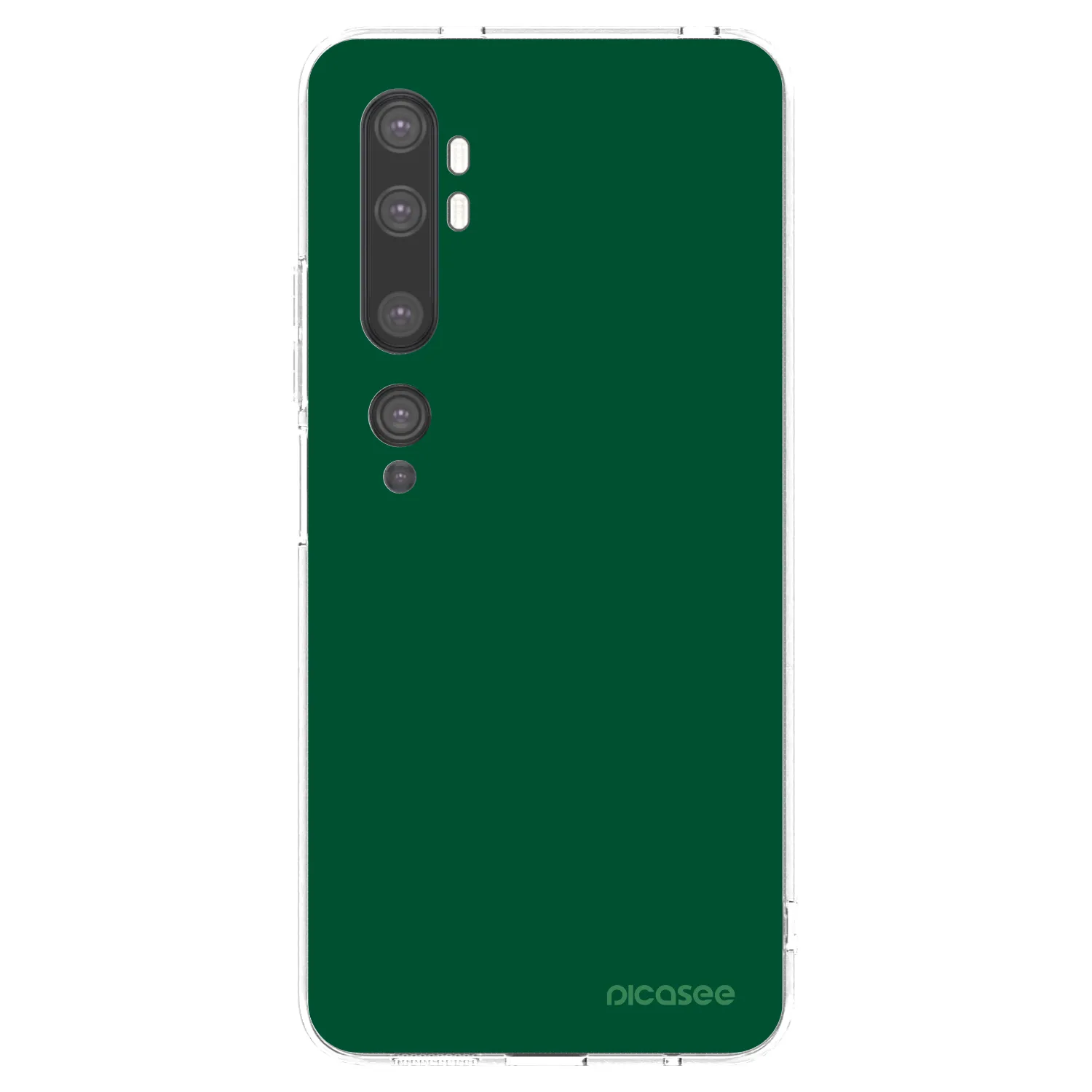 Picasee Xiaomi Mi Note 10 (Pro) Hülle - Transparentes Silikon - Green Gleam