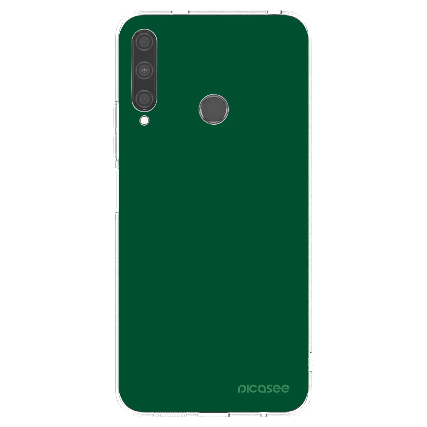 Picasee Huawei P40 Lite E Hülle - Transparentes Silikon - Green Gleam