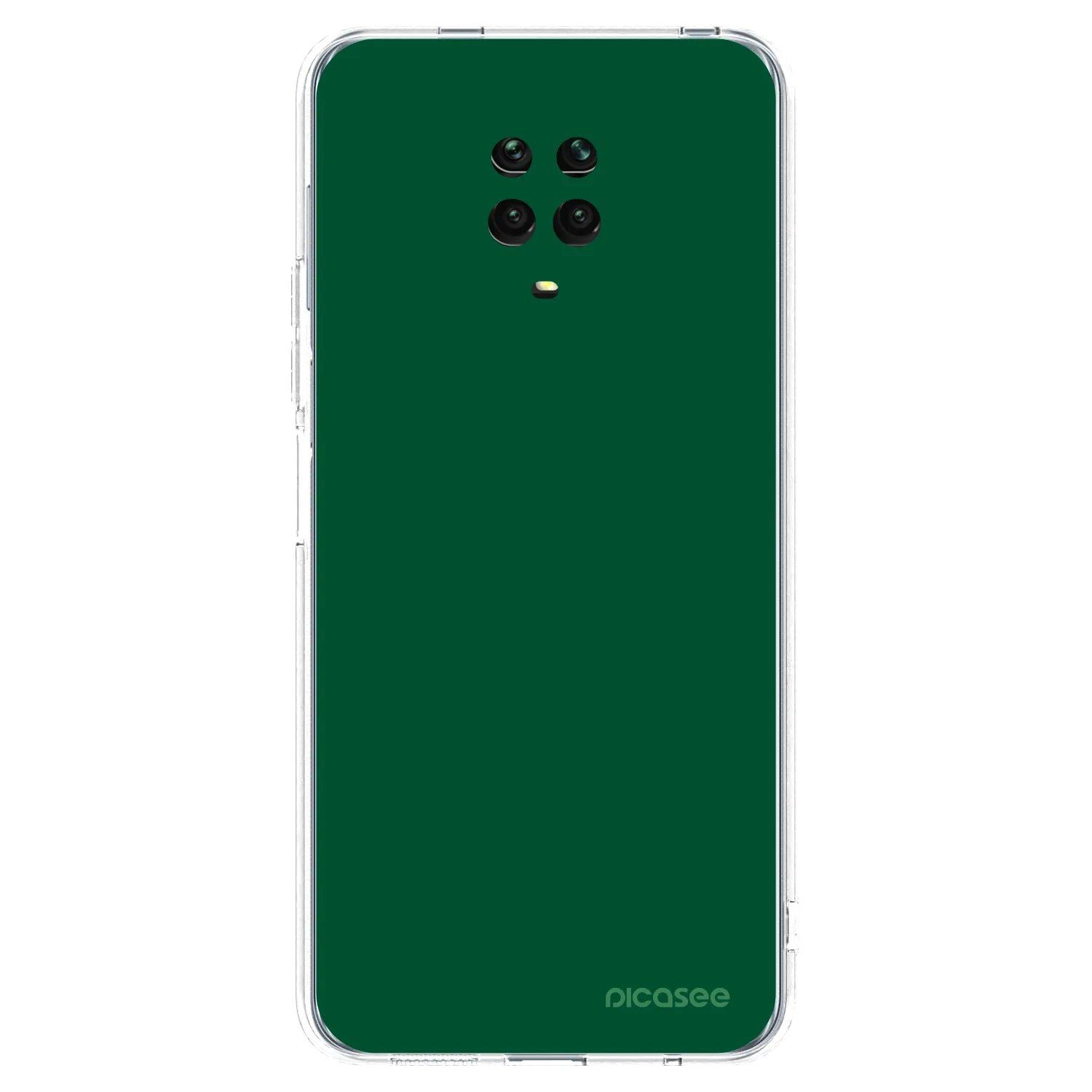 Picasee Xiaomi Redmi Note 9 Pro Hülle - Transparentes Silikon - Green Gleam