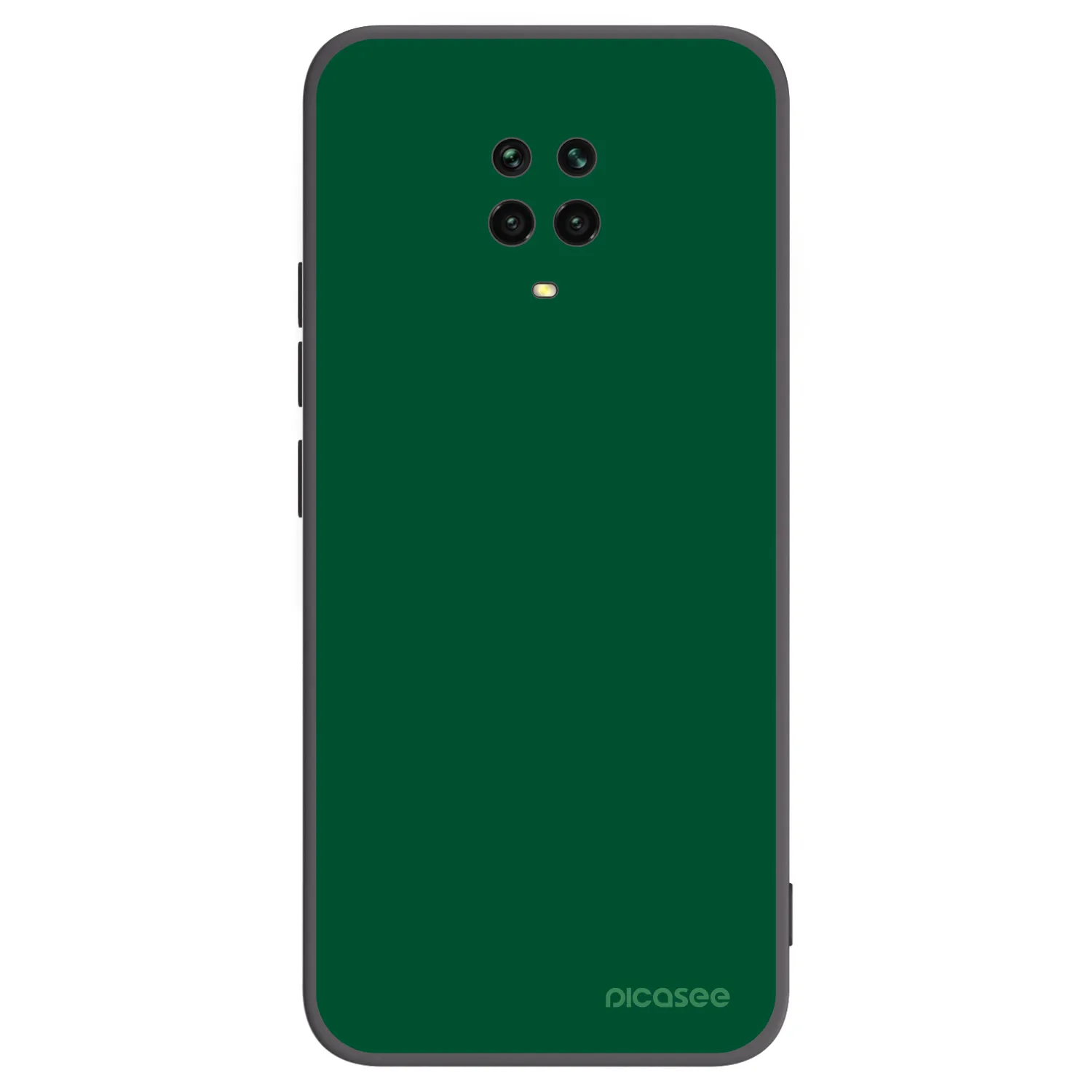 Picasee Xiaomi Redmi Note 9 Pro Hülle - Schwarzes Silikon - Green Gleam