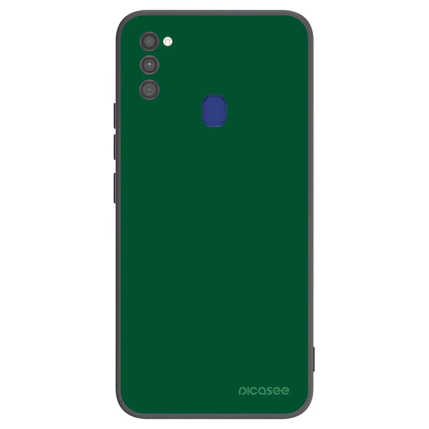 Picasee Samsung Galaxy M21 M215F Hülle - Schwarzes Silikon - Green Gleam