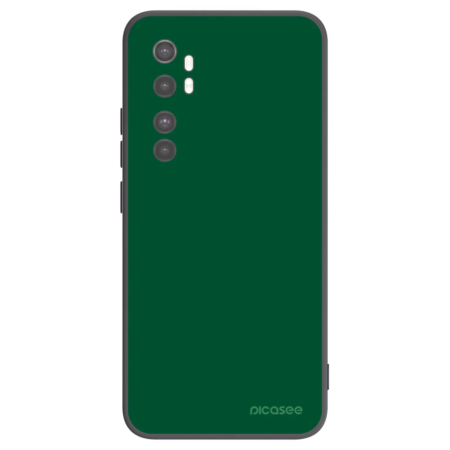 Picasee Xiaomi Mi Note 10 Lite Hülle - Schwarzes Silikon - Green Gleam
