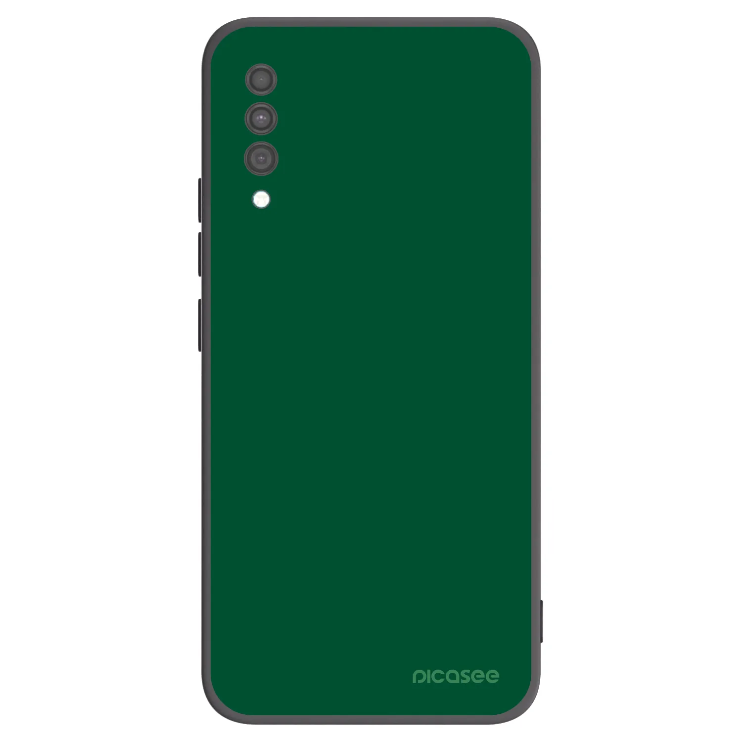 Picasee Samsung Galaxy A30s A307F Hülle - Schwarzes Silikon - Green Gleam