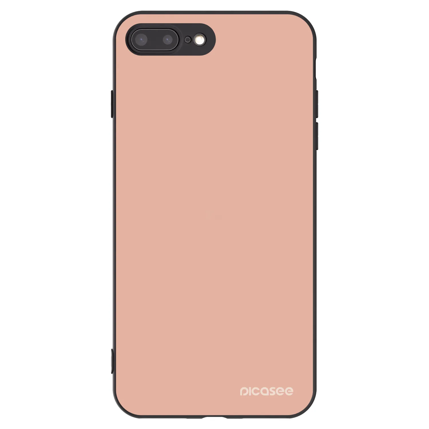 Picasee Apple iPhone 8 Plus Hülle - Schwarzes Silikon - Lullaby