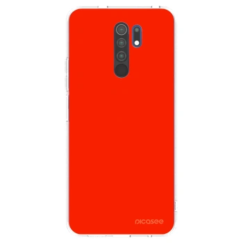 Picasee Xiaomi Redmi 9 Hülle - Transparentes Silikon - Maranello Red