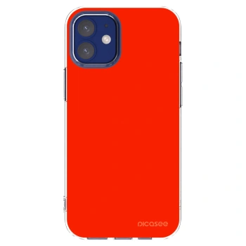 Picasee Apple iPhone 12 mini Hülle - Transparentes Silikon - Maranello Red