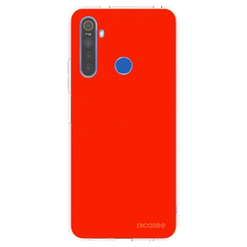 Picasee Realme 5 Hülle - Transparentes Silikon - Maranello Red