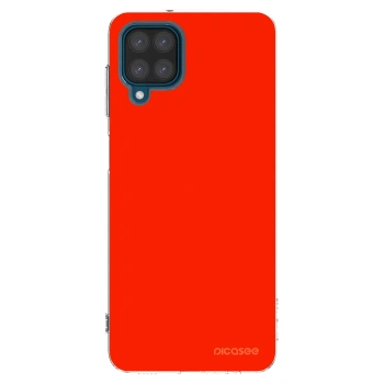 Picasee Samsung Galaxy A12 A125F Hülle - Transparentes Silikon - Maranello Red