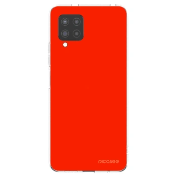 Picasee Samsung Galaxy A42 A426B Hülle - Transparentes Silikon - Maranello Red