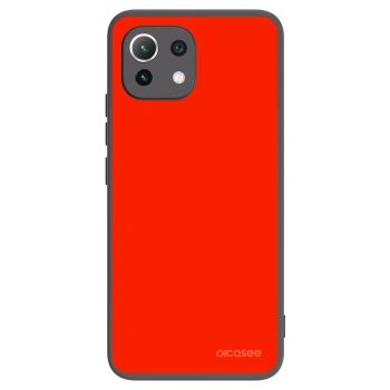 Picasee Xiaomi Mi 11 Lite Hülle - Schwarzes Silikon - Maranello Red