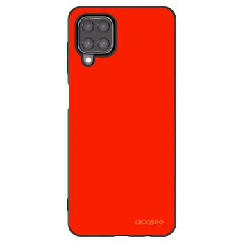Picasee Samsung Galaxy M12 M127F Hülle - Schwarzes Silikon - Maranello Red