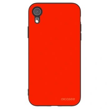 Picasee Apple iPhone XR Hülle - Schwarzes Silikon - Maranello Red