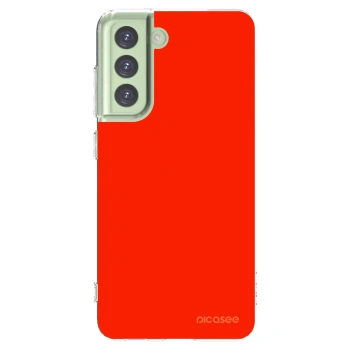 Picasee Samsung Galaxy S21 FE 5G Hülle - Transparentes Silikon - Maranello Red