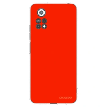 Picasee Xiaomi Poco X4 Pro 5G Hülle - Transparentes Silikon - Maranello Red