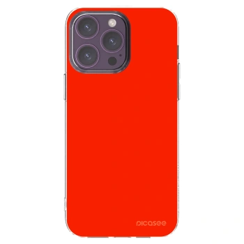 Picasee Apple iPhone 14 Pro Max Hülle - Transparentes Silikon - Maranello Red