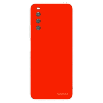 Picasee Sony Xperia 10 IV 5G Hülle - Transparentes Silikon - Maranello Red