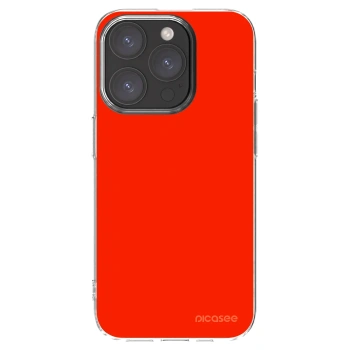 Picasee Apple iPhone 15 Pro Hülle - Transparentes Silikon - Maranello Red