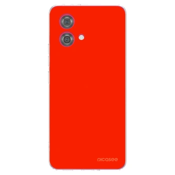 Picasee Motorola Moto G84 5G Hülle - Transparentes Silikon - Maranello Red