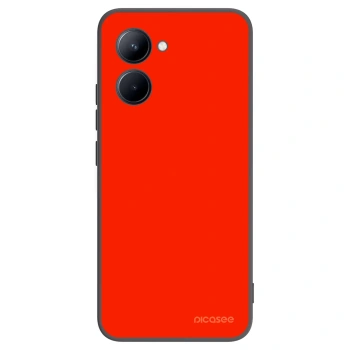 Picasee Realme C33 (2023) Hülle - Schwarzes Silikon - Maranello Red
