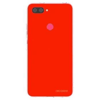 Picasee Xiaomi Mi 8 Lite Hülle - Transparentes Silikon - Maranello Red