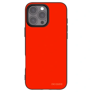Picasee Apple iPhone 16 Pro Max Hülle - Schwarzes Silikon - Maranello Red