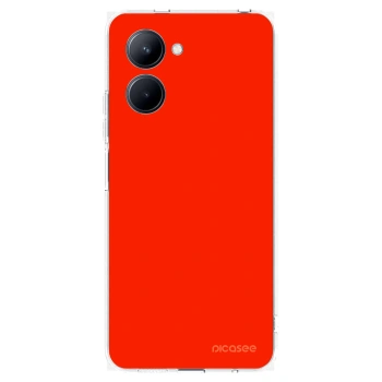 Picasee Realme C33 (2023) Hülle - Transparentes Silikon - Maranello Red