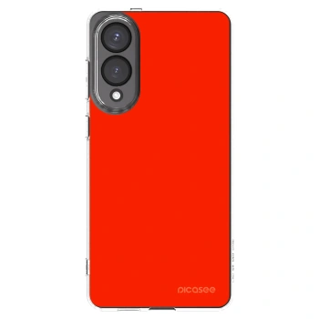 Picasee Samsung Galaxy S25 Edge 5G Hülle - Transparentes Silikon - Maranello Red