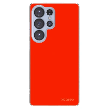 Picasee Samsung Galaxy S25 Ultra 5G Hülle - Transparentes Silikon - Maranello Red