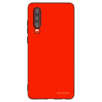 Picasee Huawei P30 Hülle - Schwarzes Silikon - Maranello Red