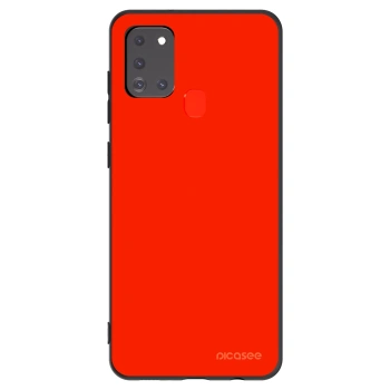 Picasee Samsung Galaxy A21s Hülle - Schwarzes Silikon - Maranello Red
