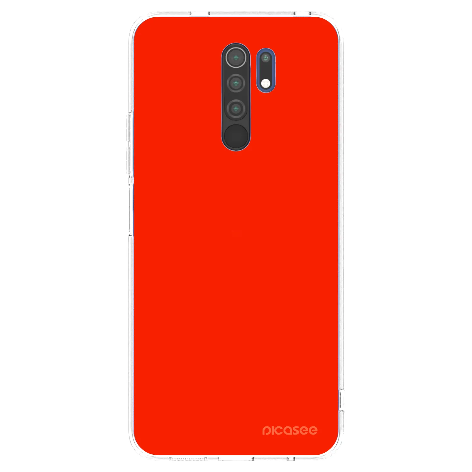 Picasee Xiaomi Redmi 9 Hülle - Transparentes Silikon - Maranello Red