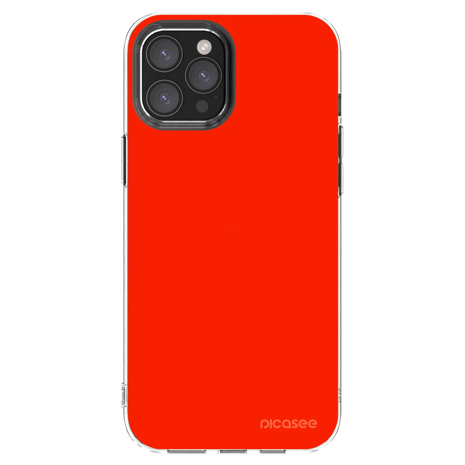 Picasee Apple iPhone 12 Pro Max Hülle - Transparentes Silikon - Maranello Red