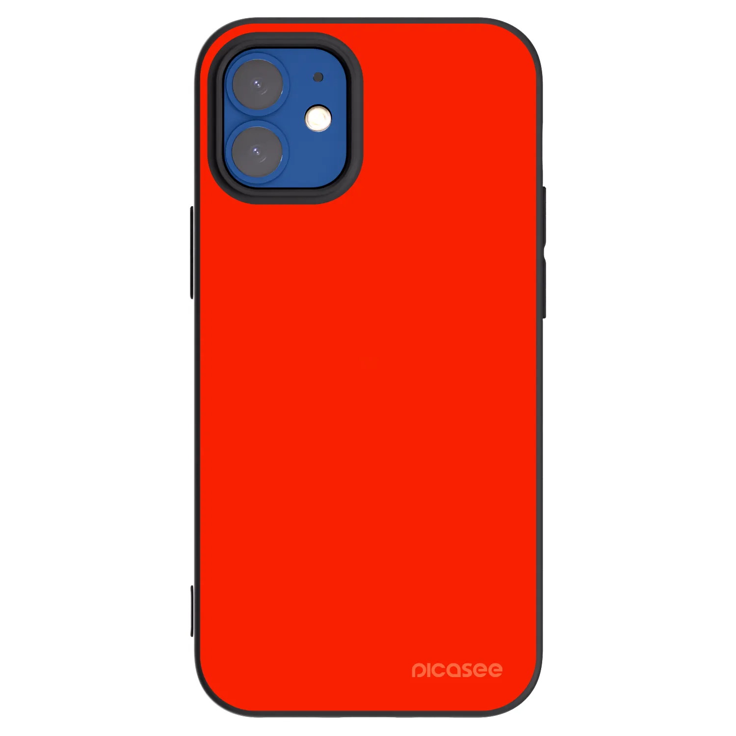 Picasee Apple iPhone 12 mini Hülle - Schwarzes Silikon - Maranello Red