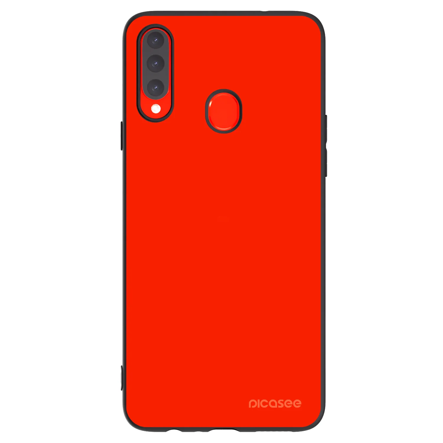 Picasee Samsung Galaxy A20s Hülle - Schwarzes Silikon - Maranello Red