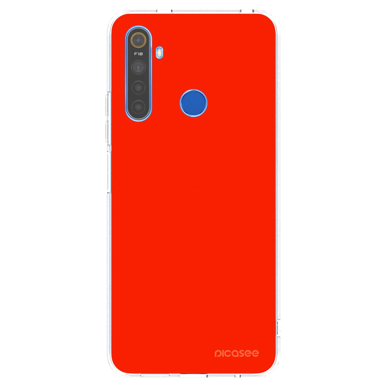 Picasee Realme 5 Hülle - Transparentes Silikon - Maranello Red