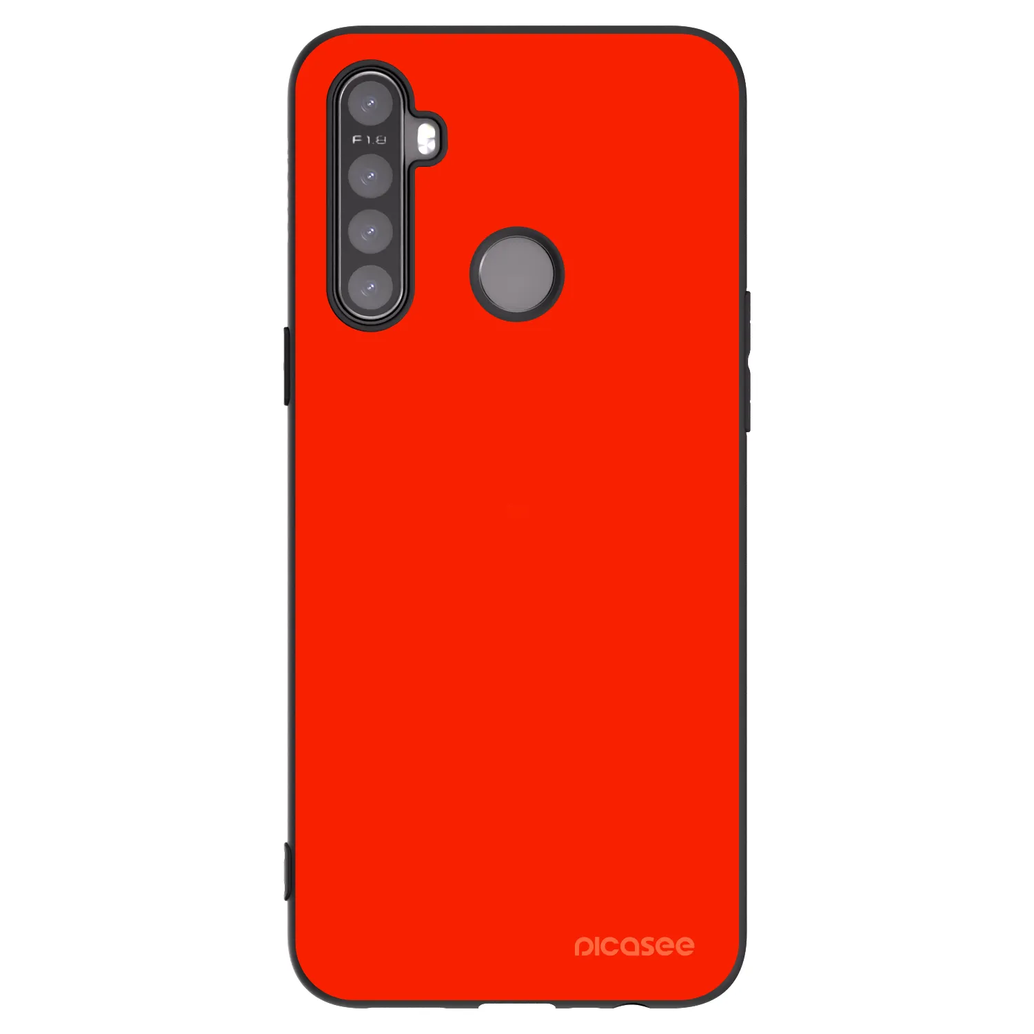 Picasee Realme 5 Hülle - Schwarzes Silikon - Maranello Red
