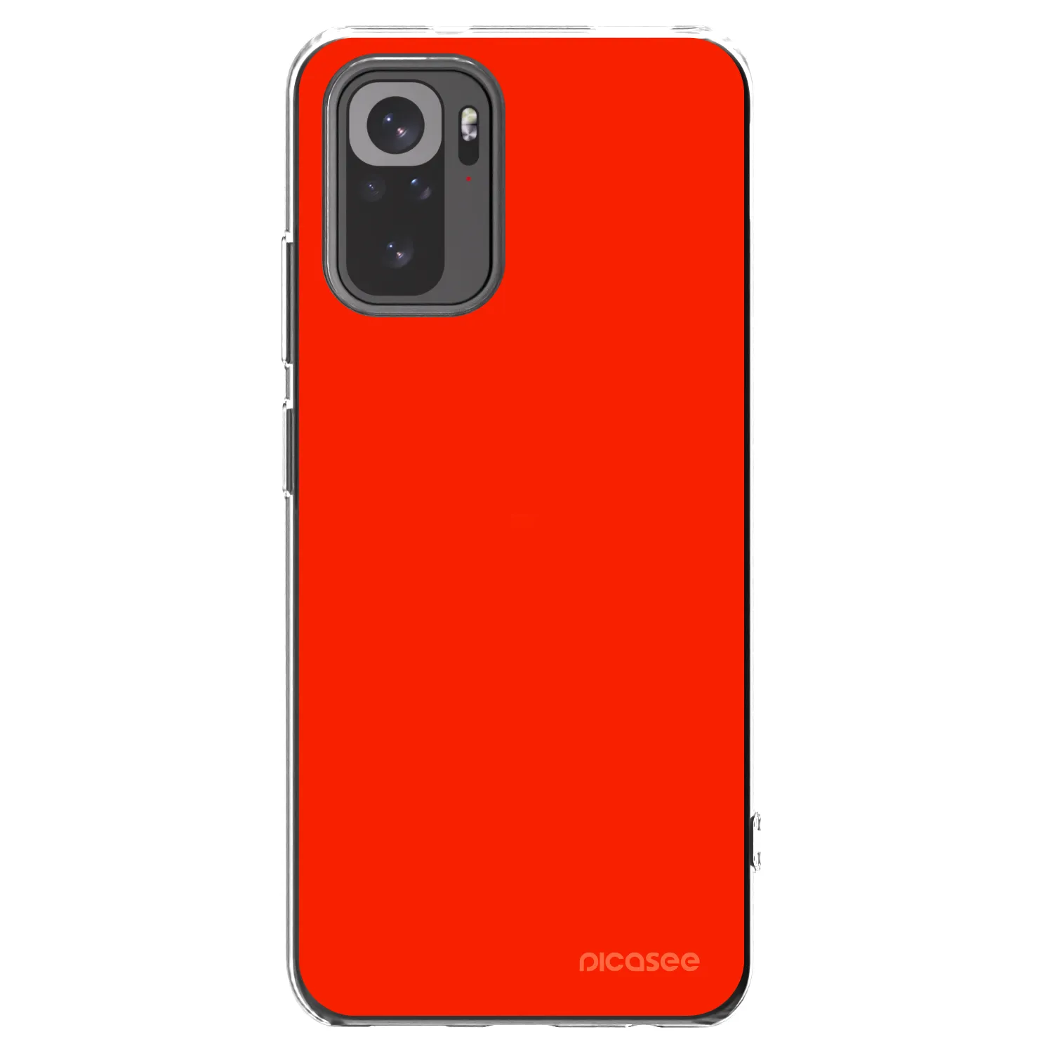 Picasee Xiaomi Redmi Note 10 Hülle - Transparentes Silikon - Maranello Red